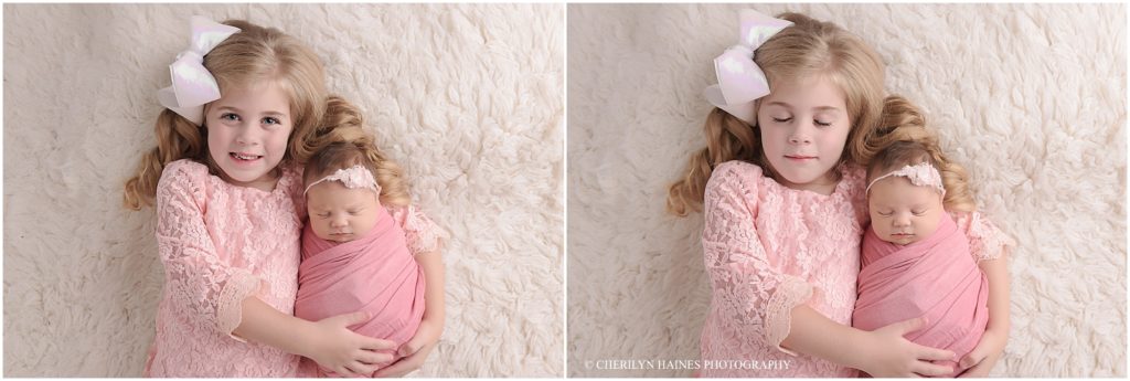 newborn and sibling photography