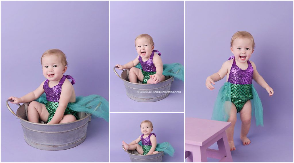 mermaid-themed 1 year session