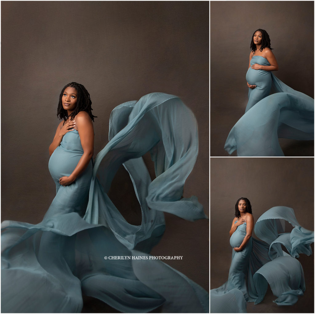 cherilyn haines photography; louisiana fine art maternity studio portrait session
