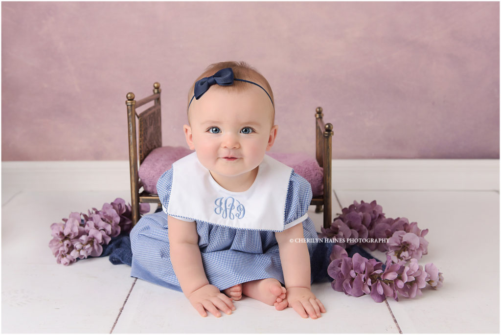 8 month old baby girl photographed by cherilyn haines photography in baton rouge, louisiana